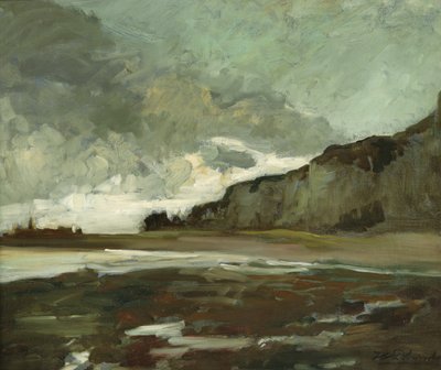 Les Falaises ved Dieppe af Jacques-Emile Blanche